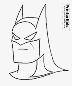 Batman Head Png - Batman Coloring Pages For Kids, Transparent Png, Transparent PNG
