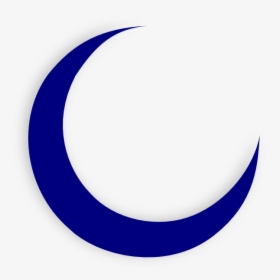 Crescent Moon Svg Clip Arts - Blue Crescent Png, Transparent Png, Transparent PNG