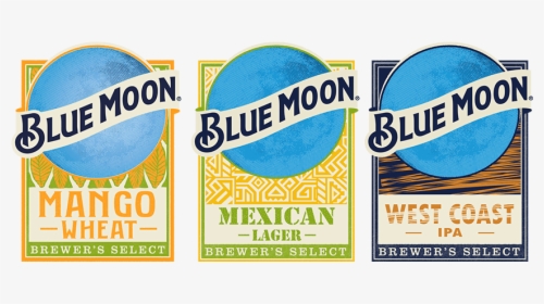 Blue Moon Beer Labels - Graphic Design, HD Png Download, Transparent PNG