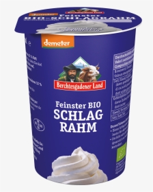 Finest Organic Whipped Cream, 200 G Pot - Demeter Sahne, HD Png Download, Transparent PNG