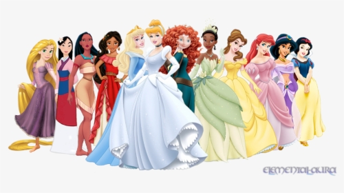 Disney Princesses With Elena - Princess Disney, HD Png Download, Transparent PNG