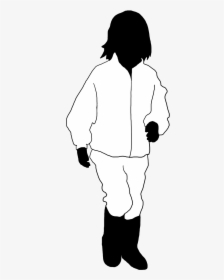 Silhouette Of Children Girl Running - Illustration, HD Png Download, Transparent PNG