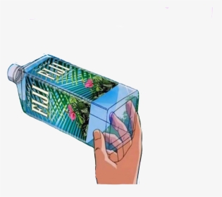 Fiji Water , Png Download - Vaporwave Fiji Water Aesthetic, Transparent Png, Transparent PNG