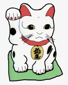 Big Image - Lucky Chinese Cat Drawing, HD Png Download, Transparent PNG