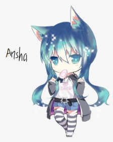 Kawaii Neko - Cartoon, HD Png Download, Transparent PNG