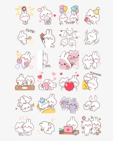 Happy Mimi And Neko Facebook Stickers - Mimi And Rico Sticker, HD Png Download, Transparent PNG