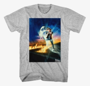 Movie Poster Back To The Future T-shirt - Back To The Future Poster Art, HD Png Download, Transparent PNG