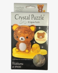 Puzzles 3d Puzzles 41 Piece Crystal Puzzle Rilakkuma - Teddy Bear, HD Png Download, Transparent PNG