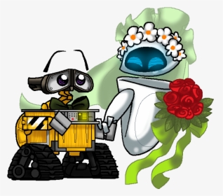 Cartoon,clip Character,graphics - Wall E And Eve Love, HD Png Download, Transparent PNG