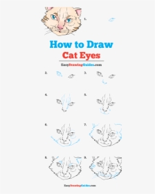 How To Draw Cat Eyes - Line Art, HD Png Download, Transparent PNG