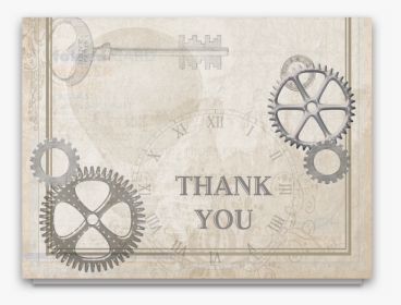 Steampunk Wedding Industrial Style Thank You Card - Banknote, HD Png Download, Transparent PNG