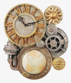 #gears #steampunk @ladyskye Art #ftestickers - Steampunk Gear Wall Clock, HD Png Download, Transparent PNG