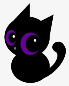 Purple Cat, Black Cats, Pretty Pictures, Cat Eyes, - Cat, HD Png Download, Transparent PNG