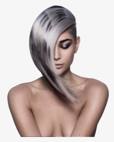 Hair Model Transparent Png - Asymmetrical Haircut Shaved Side, Png Download, Transparent PNG