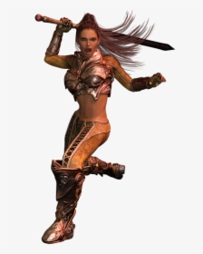 Woman Fighter Amazone - Fantasy Woman Fighter, HD Png Download, Transparent PNG