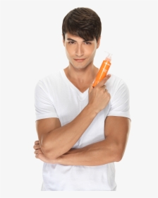Male Model With Product - Male Hair Model Png, Transparent Png, Transparent PNG