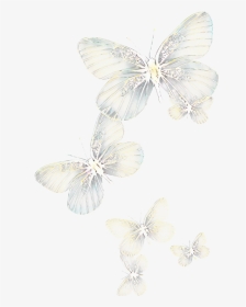 #ftestickers #butterflies #light #glowing - Transparent Background Yellow Flying Butterfly, HD Png Download, Transparent PNG
