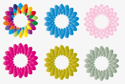 Transparent Flower Pngs - Printable Colorful Color Flowers, Png Download, Transparent PNG