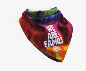 Rainbow Tie-dye Bandana That Says, “we Are Family - Bag, HD Png Download, Transparent PNG