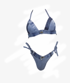 The Denim Bikini   Class Lazyload Lazyload Fade In - Lingerie Top, HD Png Download, Transparent PNG