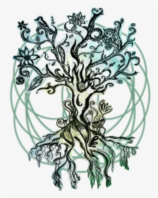 Kali Drawing Psychedelic - Psychedelic Tree Png, Transparent Png, Transparent PNG
