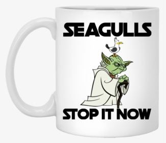 Seagulls Stop It Now Mugs - Yoda Cartoon, HD Png Download, Transparent PNG