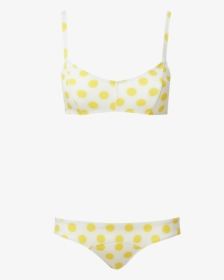 White Bikini With Yellow Polka Dots, HD Png Download, Transparent PNG