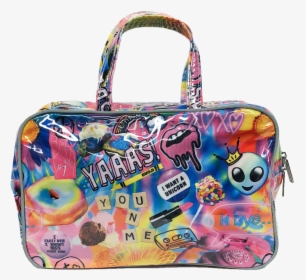 Psychedelic Collage Cosmetic - Handbag, HD Png Download, Transparent PNG