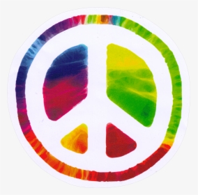 Window Peace Resource Project Psychedelic Sign Sticker - Hippie Peace Sign Clip Art, HD Png Download, Transparent PNG