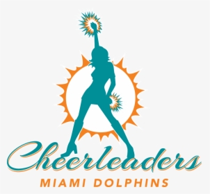 Miami Dolphins Cheerleaders Hard Rock Stadium Nfl Cheerleading - Miami Dolphins Cheerleaders Logo, HD Png Download, Transparent PNG