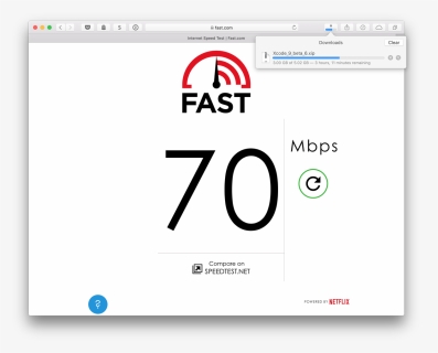Fastest Internet Speed On Fast - Fast Speed Test, HD Png Download, Transparent PNG