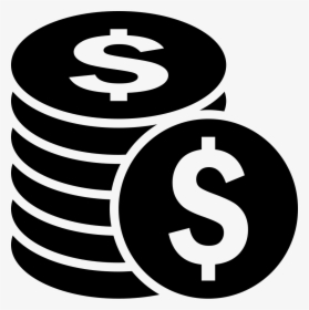 Coins Of Dollars Stack - Dollar Coin Icon Png, Transparent Png, Transparent PNG