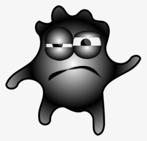 Germ, Cartoon, Frown, Sick, Nasty, Infected, Dirty - Germ Clip Art, HD Png Download, Transparent PNG