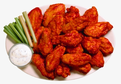 Transparent Chicken Wings Png - Hot Wings With Ranch, Png Download, Transparent PNG
