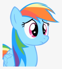 Artist Thelawn Frown Rainbow Dash Safe Simple Png Transparent - Rainbow Dash Frown, Png Download, Transparent PNG