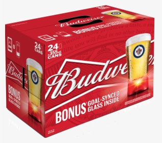 Budweiser Winnipeg Jets Pack With Red Light Goal-synced - Budweiser Beer 473 Ml, HD Png Download, Transparent PNG