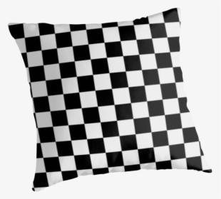 Black And White Check Checkered Flag Motorsports Race - Black And White Checkered Pillow, HD Png Download, Transparent PNG
