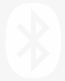 Bluetooth Logo Black And White - Bluetooth Symbol White Png, Transparent Png, Transparent PNG