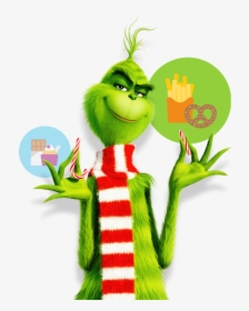 The Grinch Breaks A Sweet Candy Cane - Grinch Breaking Candy Cane, HD Png Download, Transparent PNG
