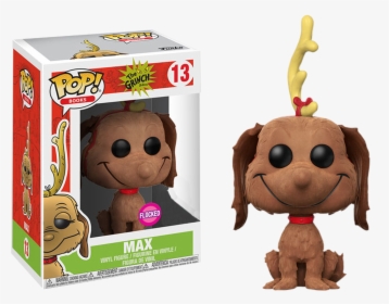 Max The Dog Flocked Us Exclusive Pop Vinyl Figure - Funko Pop Grinch Max, HD Png Download, Transparent PNG