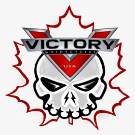 Canuck Victory With Maple Leaf Outline  				class Photo - Victory Motorcycles Logo Victory, HD Png Download, Transparent PNG