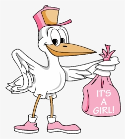 Carrying Girl Cute Clip - Its A Girl Bird, HD Png Download, Transparent PNG