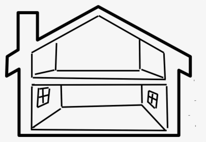 Clipart Clipart Florida State Outline Source - Inside House Clipart Black And White, HD Png Download, Transparent PNG