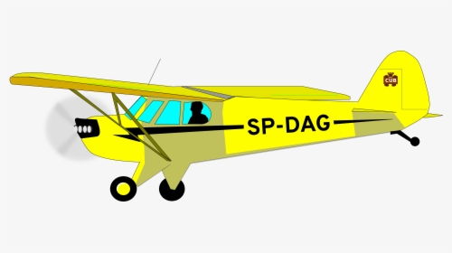 Pilot Clipart Small Plane - Piper Plane Clip Art, HD Png Download, Transparent PNG
