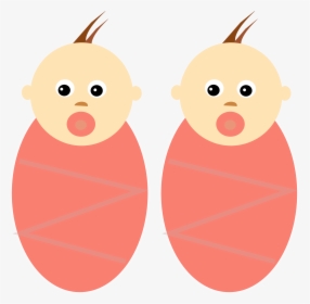 Hd Baby Girls Babies - Identical Twins Clipart, HD Png Download, Transparent PNG