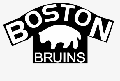 Png Bruins Logo Black And White, Transparent Png, Transparent PNG