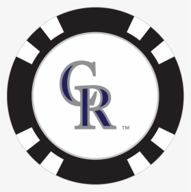 Colorado Rockies Poker Chip Ball Marker - Transparent Cleveland Indians Logo, HD Png Download, Transparent PNG