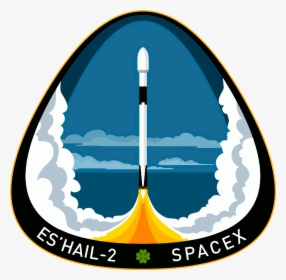 Spacex Es’hail 2 Mission Patch   Data Large Image //cdn - Spacex Es Hail Mission Patch, HD Png Download, Transparent PNG