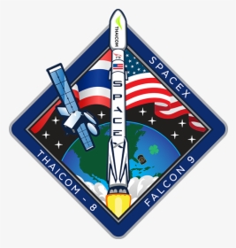 Thaicom 8 Patch    Class Img Responsive True Size - Mars Patch Mission Space X, HD Png Download, Transparent PNG