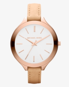 Leather Women's Michael Kors Watch, HD Png Download, Transparent PNG